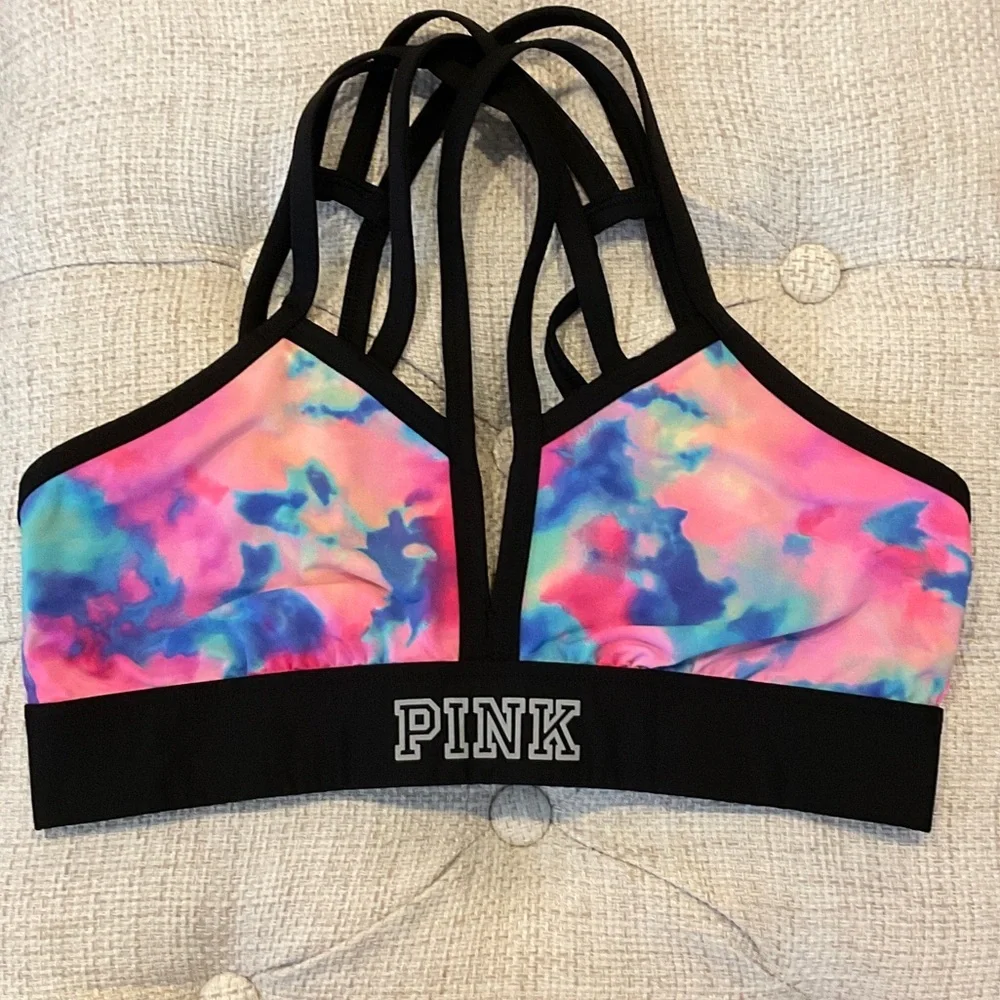 PINK Victoria's Secret Tie-Dye Strappy Bra